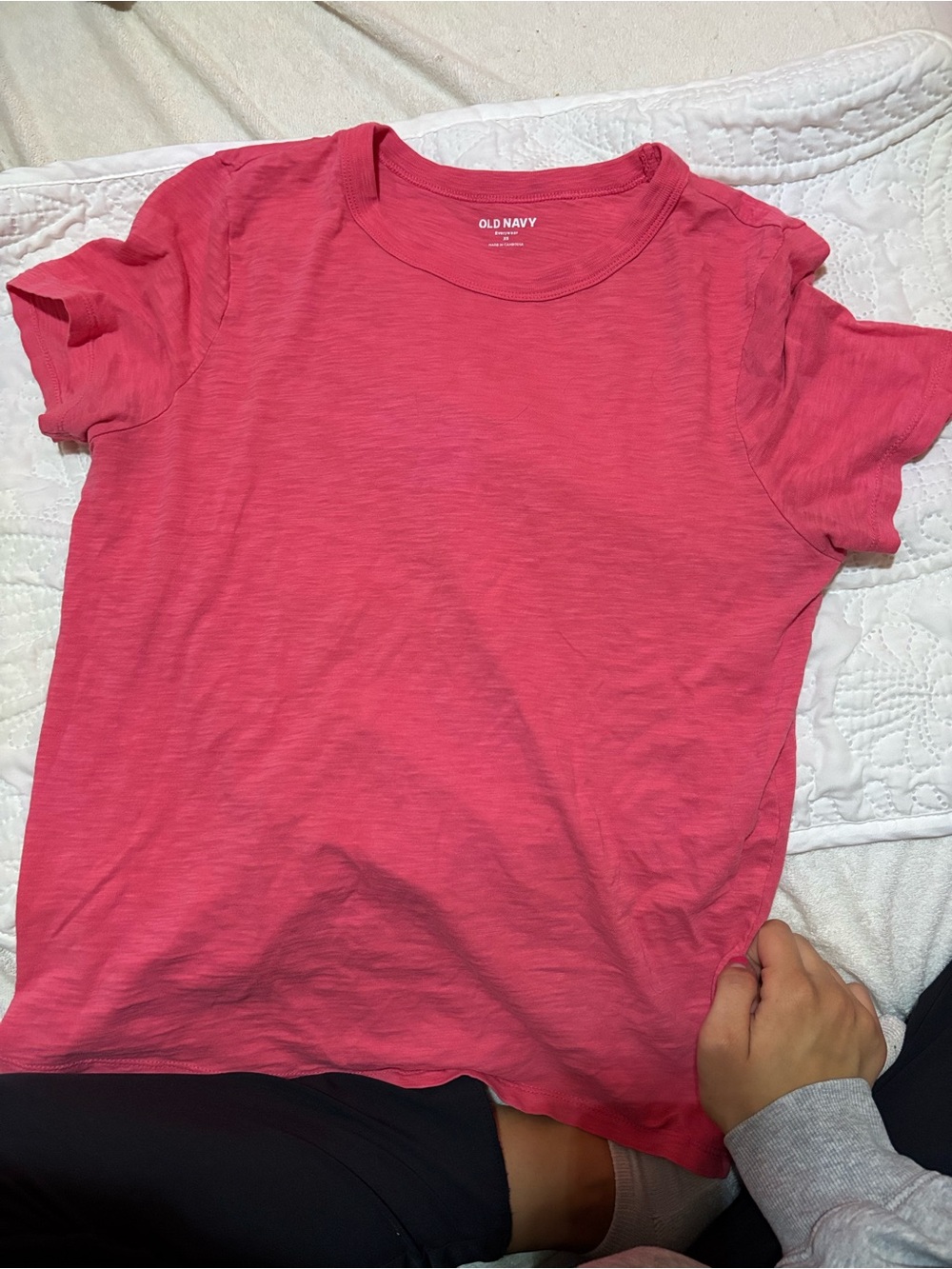 Old Navy Coral Pink Crewneck Tee
